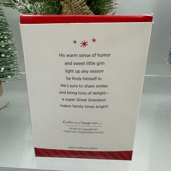 Hallmark Keepsake Ornament Great Grandson Polar Bear Scarf Winter Christmas 2014 - Picture 6 of 8